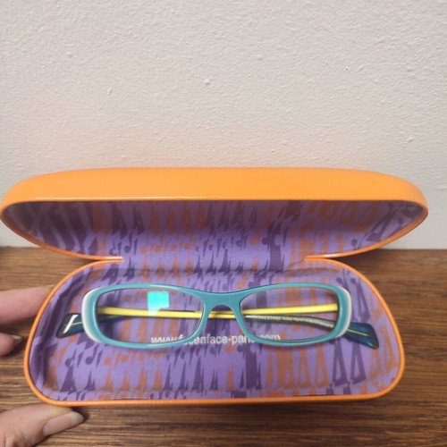 Face a Face women's eyeglasses, blue acetate with metal temples