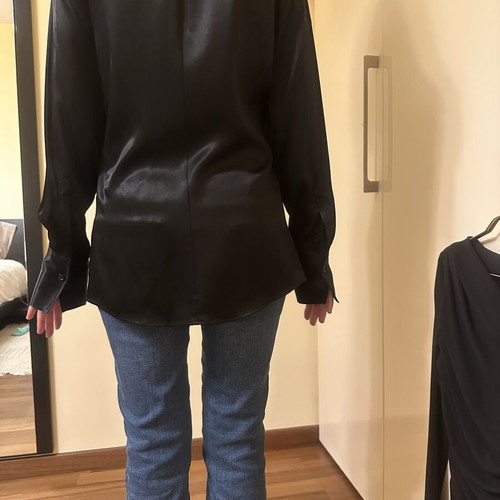 Zara Satin Black Blouse new, elegant luxury style