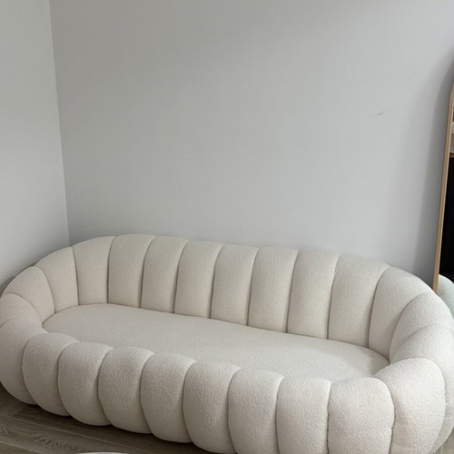 Cloud boucle sofa 190cm new, beige
