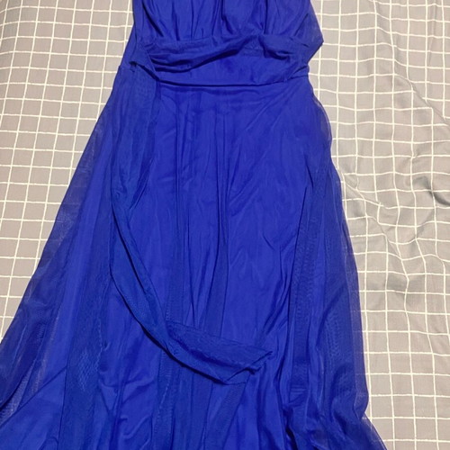 dusky blue satin dress TH&TH Isla Bridesmaid Dress In Dusty Blue Satin  TH and TH