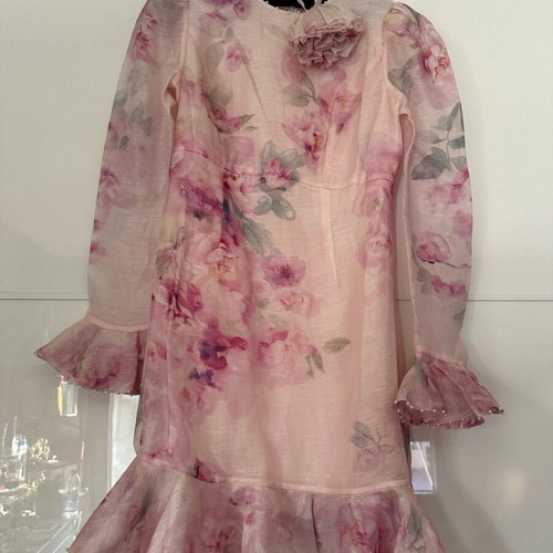 Zimmerman silk dress like new, pink floral