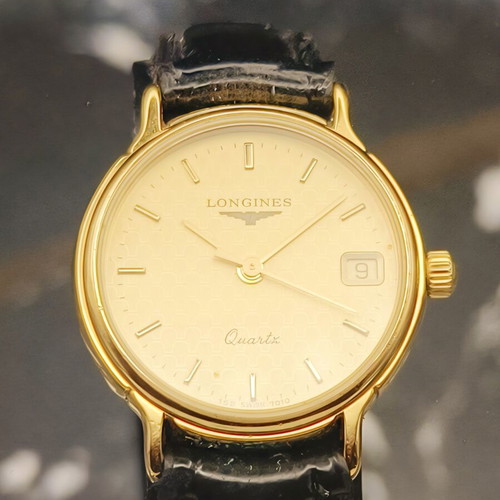 Longines Classic Ladies Quartz watch used, champagne dial