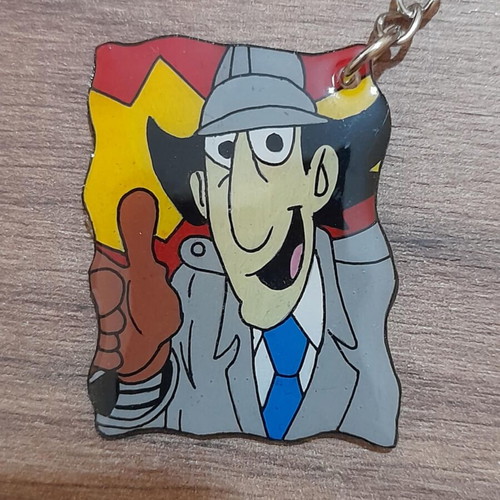 Inspector Gadget keychain new, handmade from shrink plastic