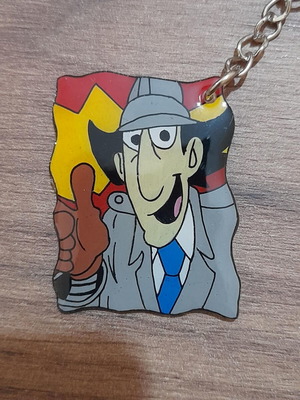 Inspector Gadget keychain new, handmade from shrink plastic