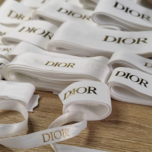 Dior packaging ribbons used, various lengths