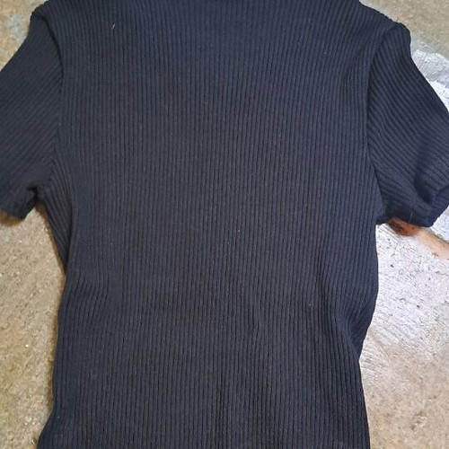 Zara blouse with collar black new, size S