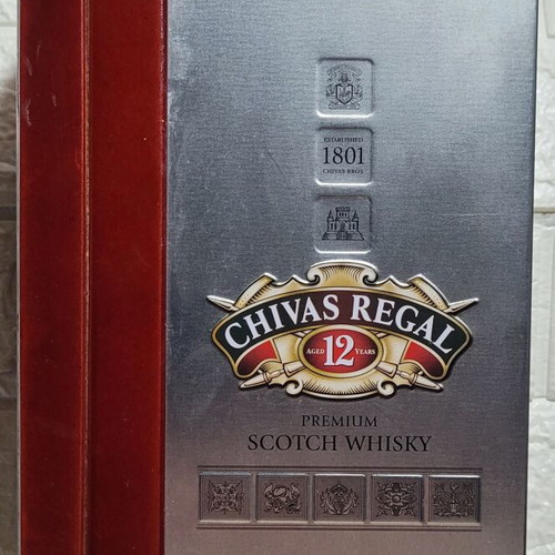 Chivas Regal 12 Years Old collectible gift box used