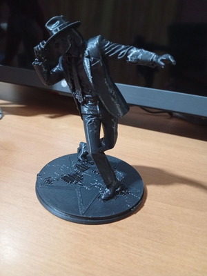 Michael Jackson figure, ready for painting