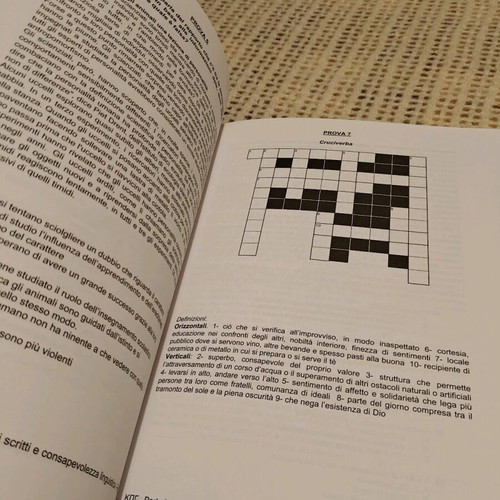 Book with Italian state language certificate test new