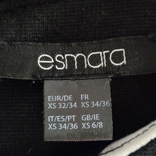 Esmara dress black and white, like new, size XS