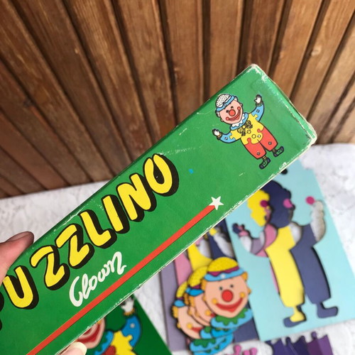 Puzzlino Clown by Assim Toys vintage board game used