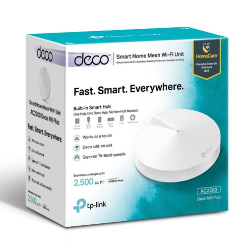 TP-Link Deco M9 Plus AC2200 Smart Home Mesh Wi-Fi System, 1 pack