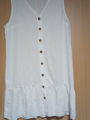 Dress size 14-16 UK new, white summer floaty