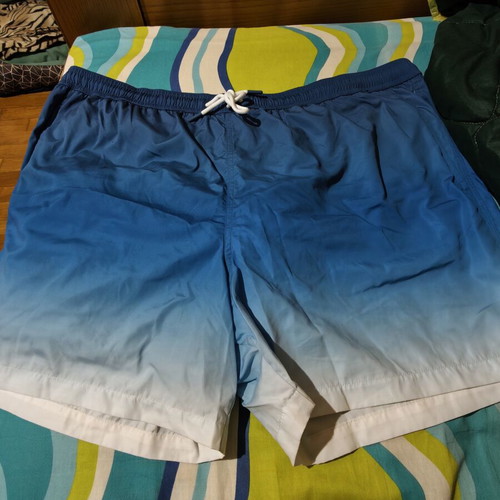 Marks & Spencer men's swim shorts 3XL new, blue gradient