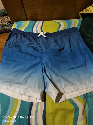 Marks & Spencer men's swim shorts 3XL new, blue gradient