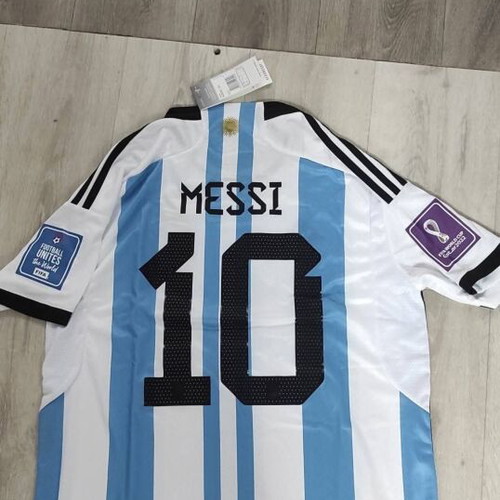 Argentina National Team 2022 World Cup Messi Jersey adidas