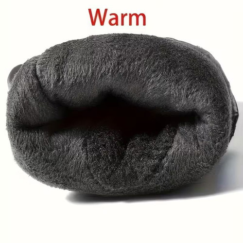 Warm motorcycle gloves made of leatherette new