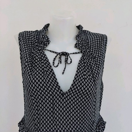 Dress No.42 black with white pattern like new