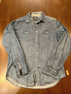 Manetti men’s shirt XL blue like new