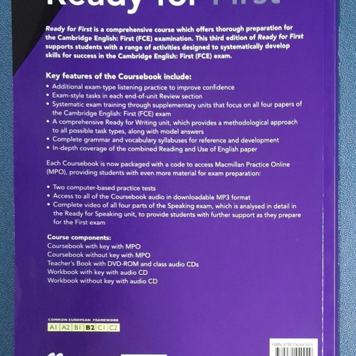 Ready for First Coursebook 3rd Edition new with key