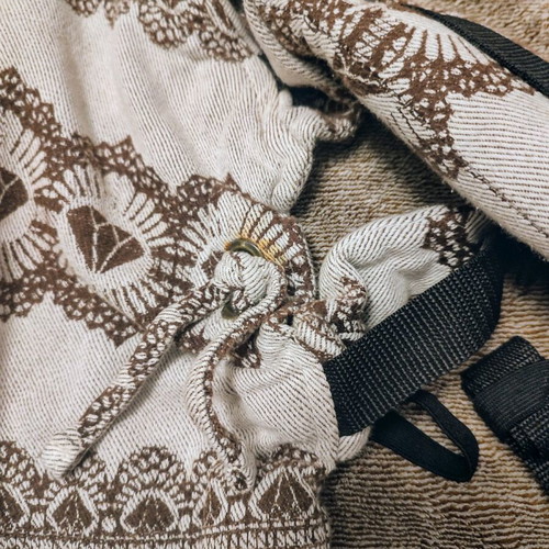 Ergonomic baby carrier with clips used, adjustable, cotton