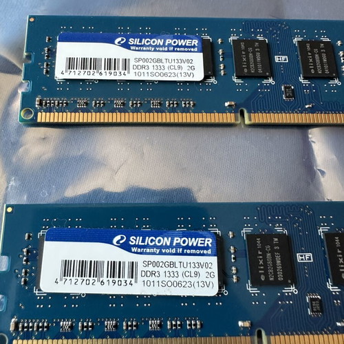 Silicon Power 2GB DDR3 1333MHz CL9 RAM like new for Desktop
