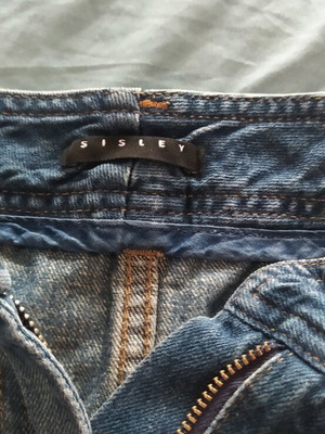 Sisley denim φούστα pencil midi σαν καινούργιο, μπλε, μεγέθη M-L