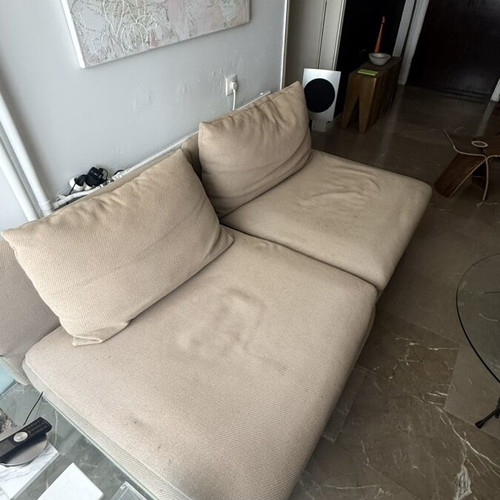 IKEA SÖDERHAMN modular sofa used, 1 corner section, 1 single seat, 1 stool