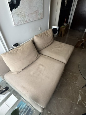 IKEA SÖDERHAMN modular sofa used, 1 corner section, 1 single seat, 1 stool