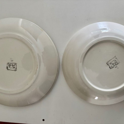 Ceramic plates and round platter like new