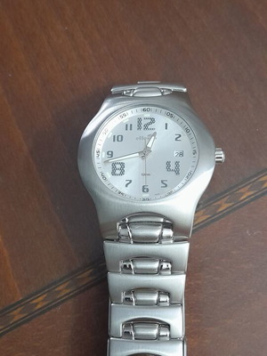 Men's stainless steel wristwatch waterproof 100m, new