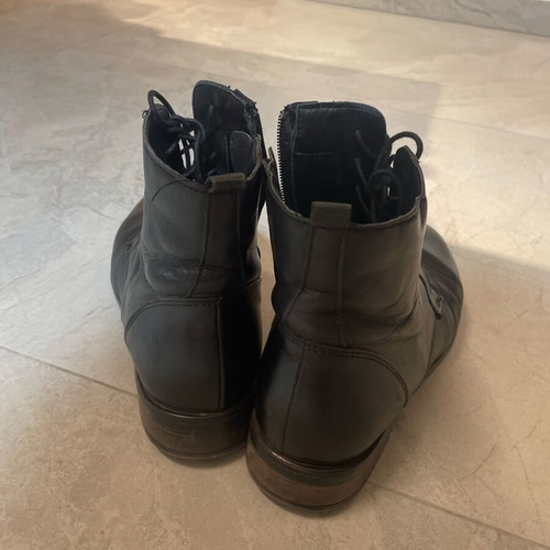 Nak black ankle boots size 39 like new