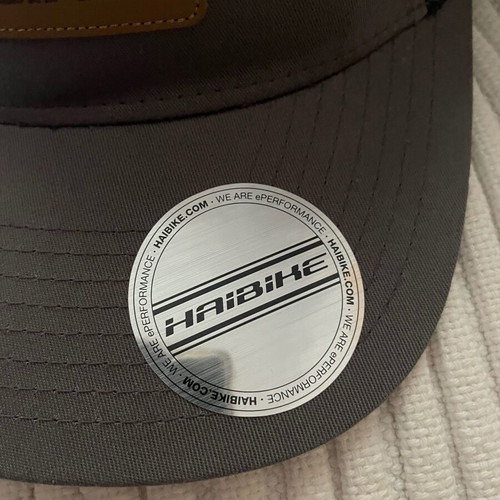 Haibike men's hat new, size S/M, dark grey/black