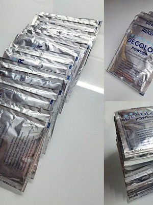 Rilken Decolour hair bleach packets 15 pieces new