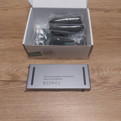 Suidek SJW-KM202A KVM Switch USB 3.0 DisplayPort HDMI 4K@60Hz new