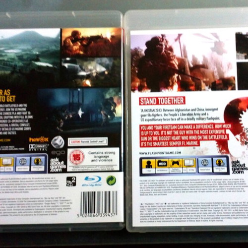 Operations Flashpoint Dragon Rising and Red River video games for PlayStation 3 like new