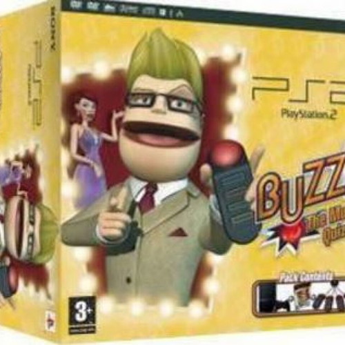 Sony Playstation 2 Slim Buzz Special Edition Console box only used