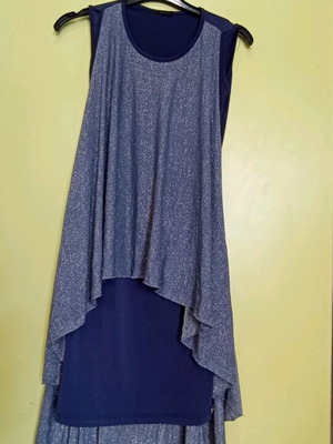 Coconuda dress like new, gray and blue, size M