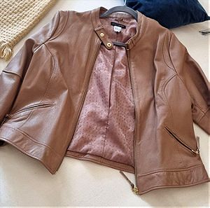 Flash sale! La redoute Goatskin Leather Women's Jacket / 100% Κατσικίσιο Δέρμα Γυναικείο Δερμάτινο