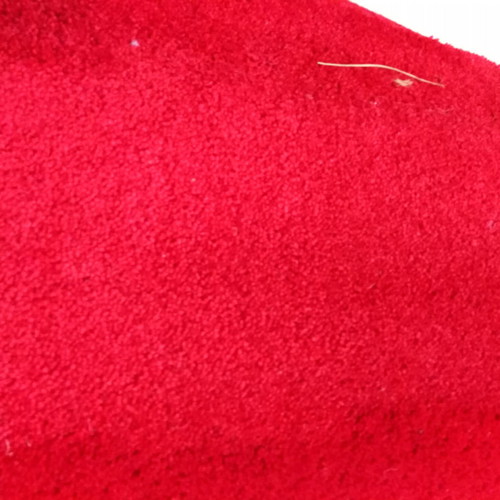 Red carpet with high pile and ecological backing, new