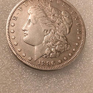 Ασημένιο Morgan dollar του 1896 των ΗΠΑ