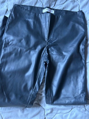 Mango faux leather pants size S like new, blue