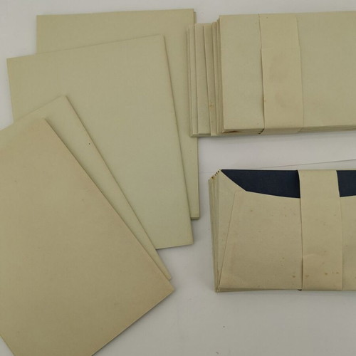 Envelopes and letter sheets used, pack of 25, vintage 1950