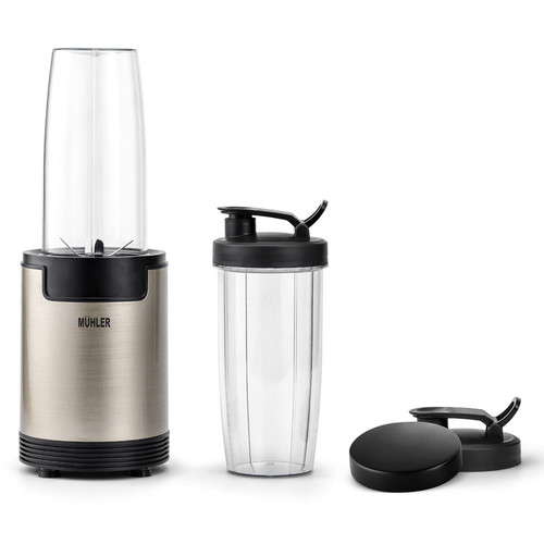 Muhler MNB-688 Nutri Blender, 600W, 6 Blades, 2 Cups, Old Gold