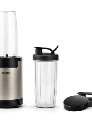 Muhler MNB-688 Nutri Blender, 600W, 6 Blades, 2 Cups, Old Gold