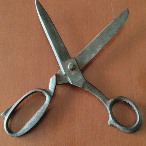 Vintage F.Klein Solingen Tailor Scissors 23 cm used, carbon steel