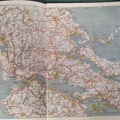 Pack of 4 vintage 1970 maps, school and tourist