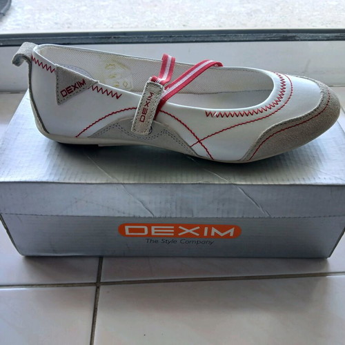Women's ballerina shoes like new, size 37, white and red