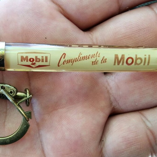 Mobil collectible keychain used