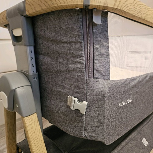 Kikka Boo NANNA Baby Cot like new with unused mattress and accessories